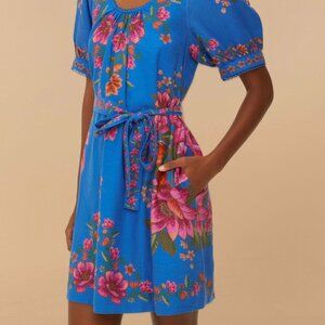 FARM Rio: fun & flirty cobalt blue mini dress